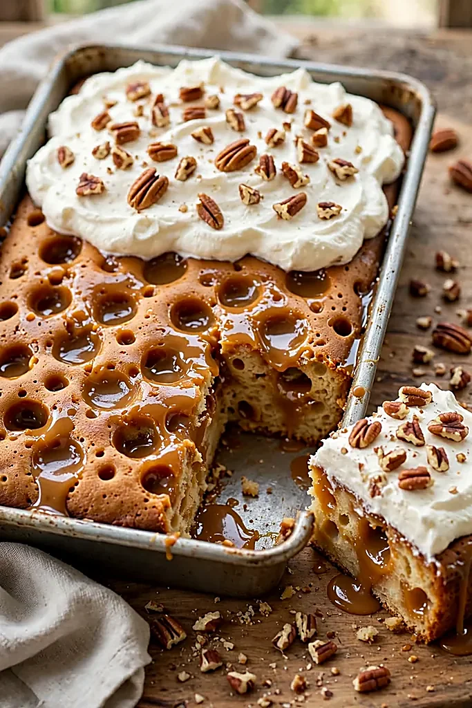 pecan-pie-poke-cake