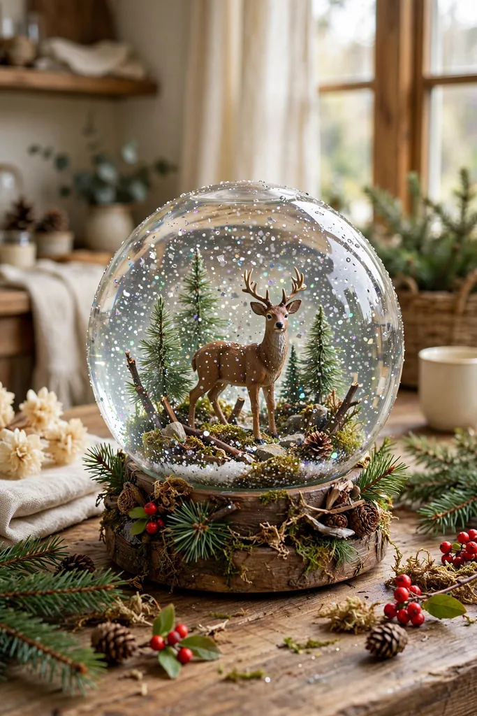 woodland-deer-forest-globe