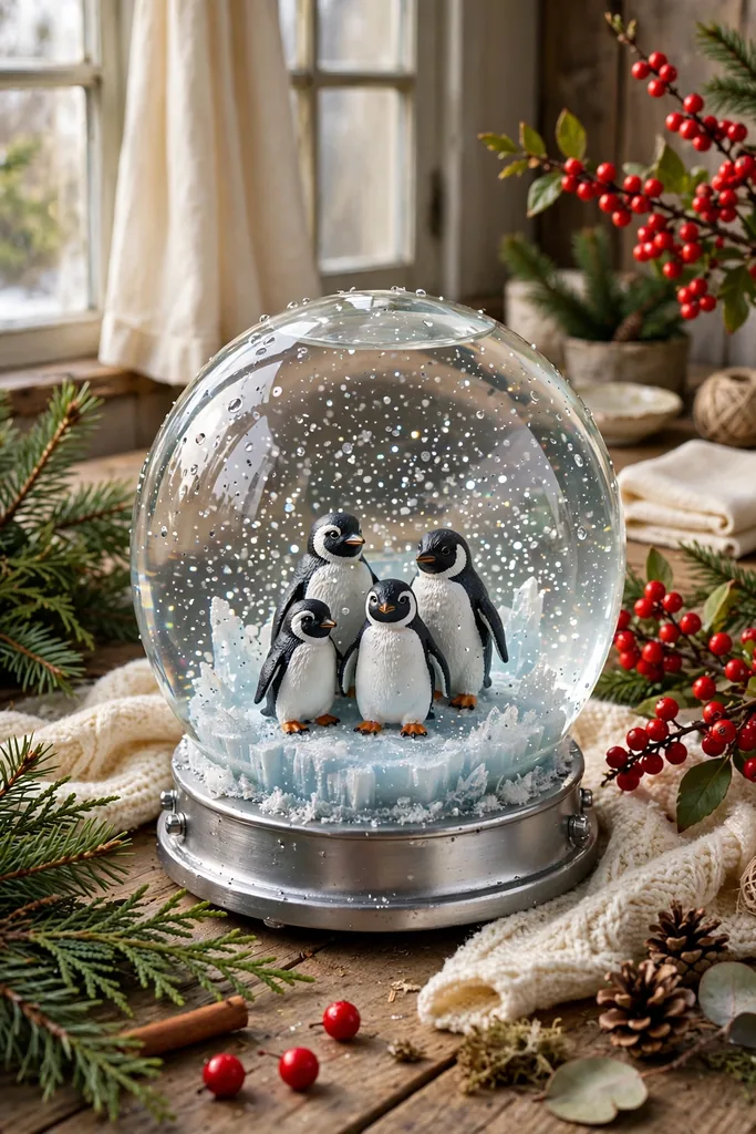 -penguin-colony-globe