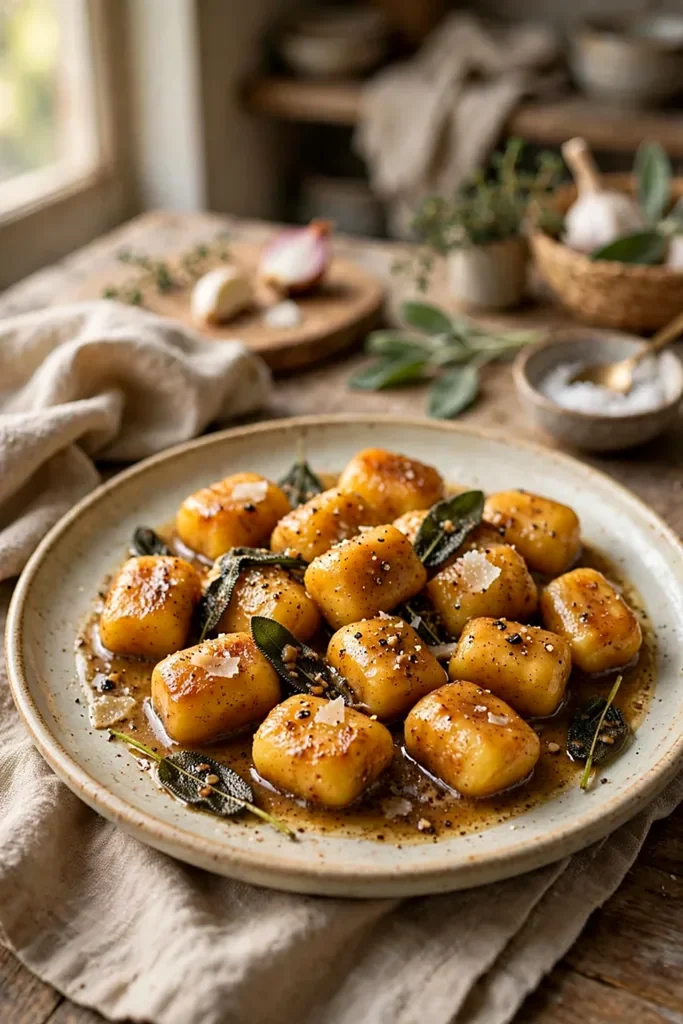 Sweet Potato Gnocchi with Sage Brown Butter