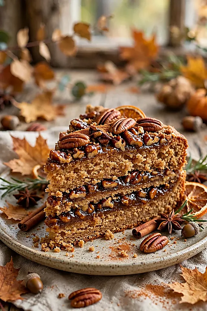 spiced-pecan-pie-cake