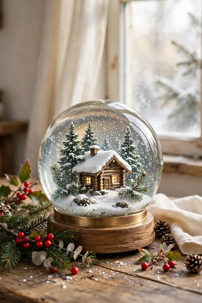 cozy-cabin-woods-globe