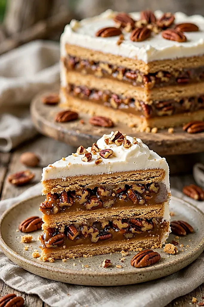 no-bake-pecan-pie-icebox-cake