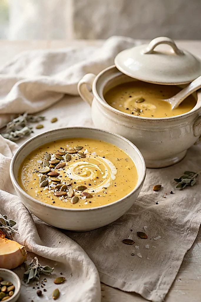 light-pumpkin-soup-pepitas