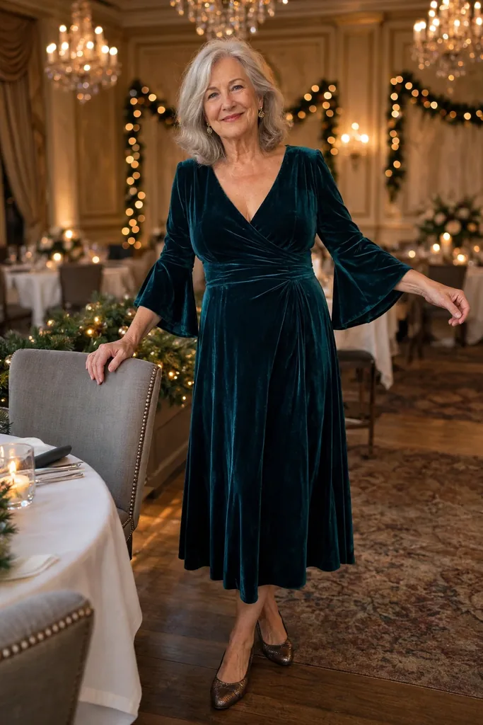 a-dark-peacock-dress-with-graceful-bell-sleeves