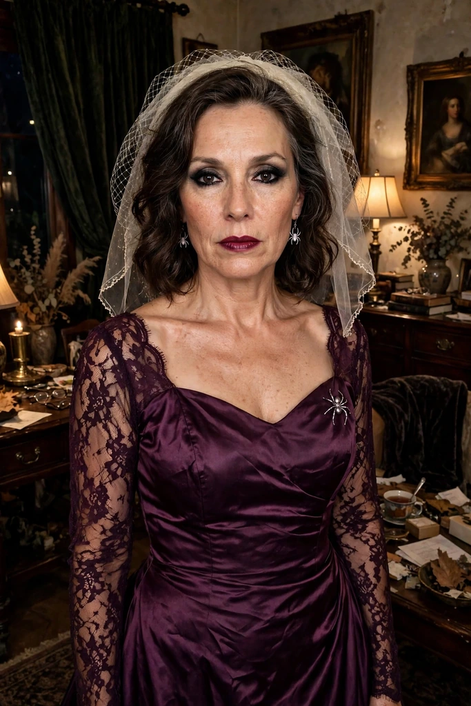 25. The Black Widow in Plum