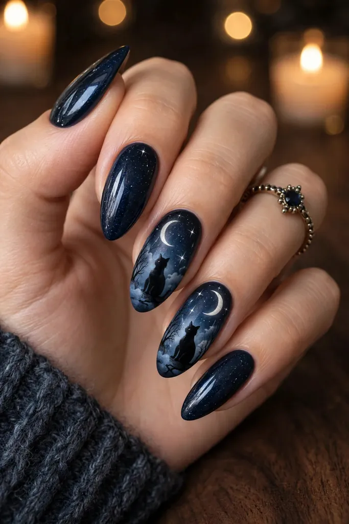 -black-cats-beneath-a-crescent-moon