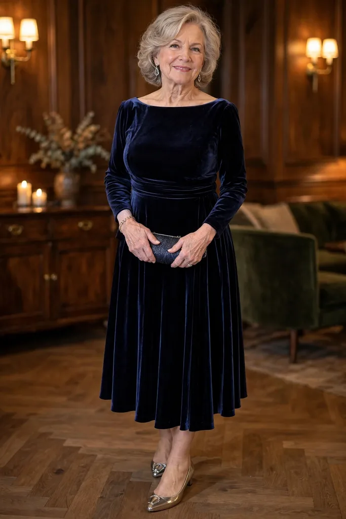 -a-midnight-navy-boat-neck-dress-for-evening-concerts