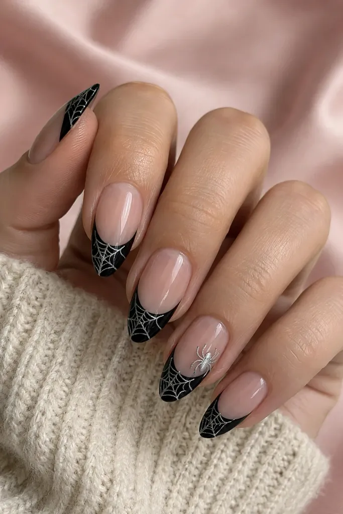 -silver-webs-over-sharp-french-tips