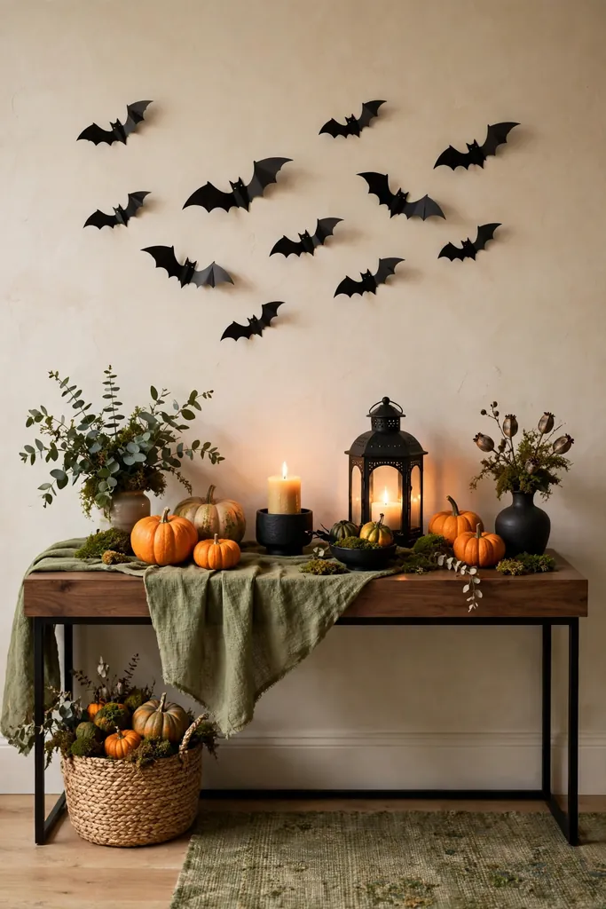 halloween-entryway-table-decor