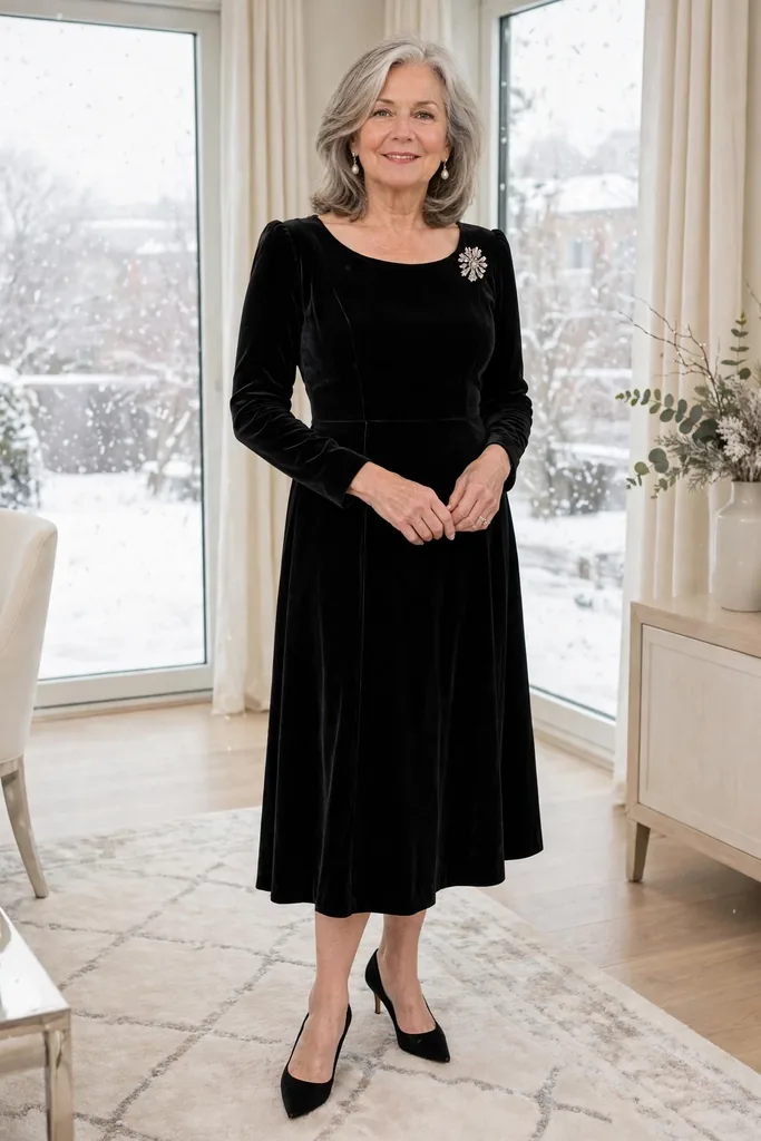 -a-timeless-black-princess-seam-dress-for-formal-nights
