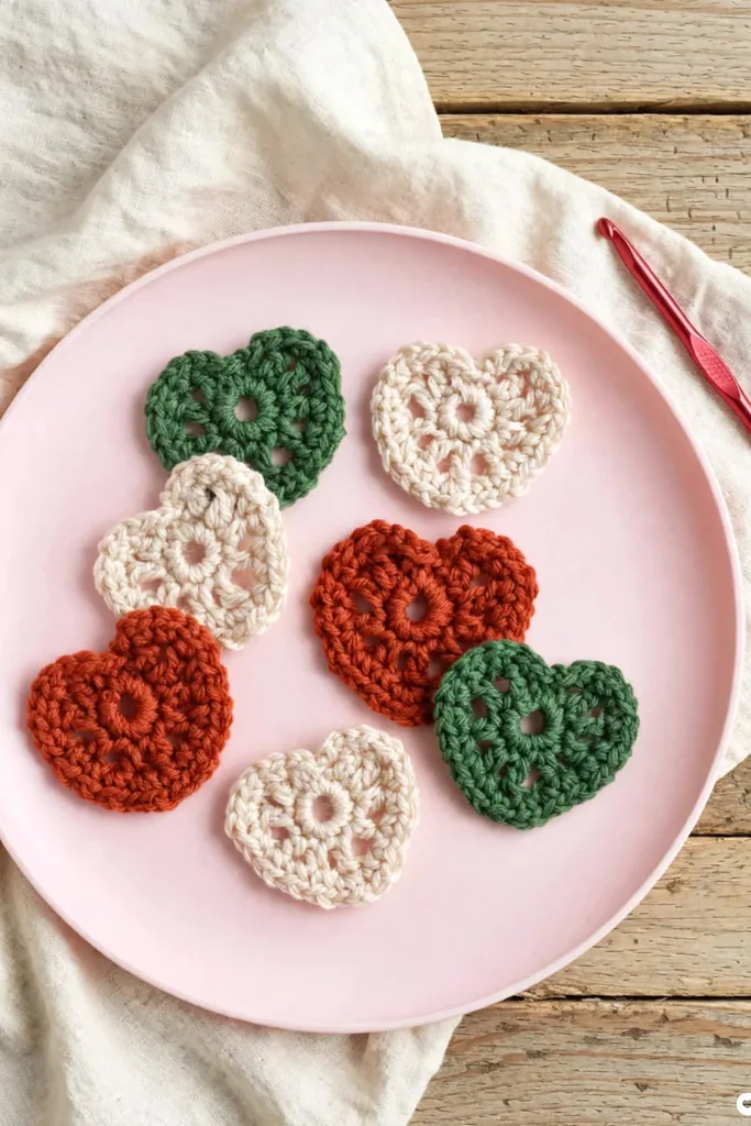 tiny-three-round-crochet-hearts
