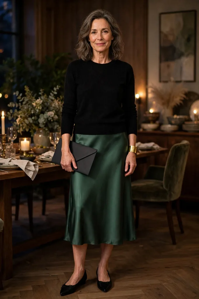 forest-green-satin-for-evening