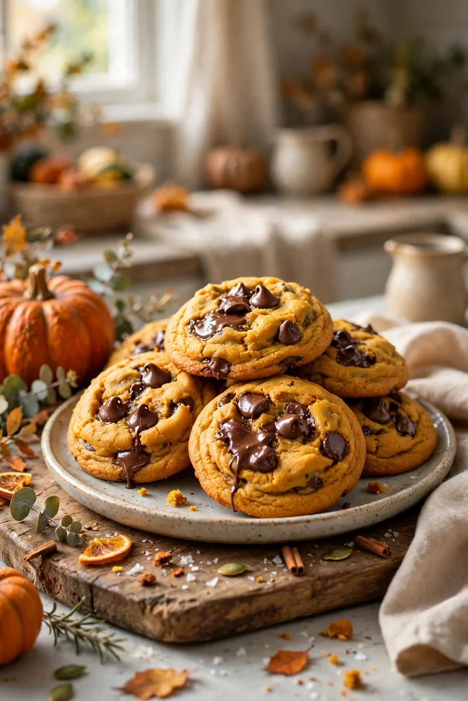 chocolate chip pumpkin cookies chocolate-chip-pumpkin-cookies-1