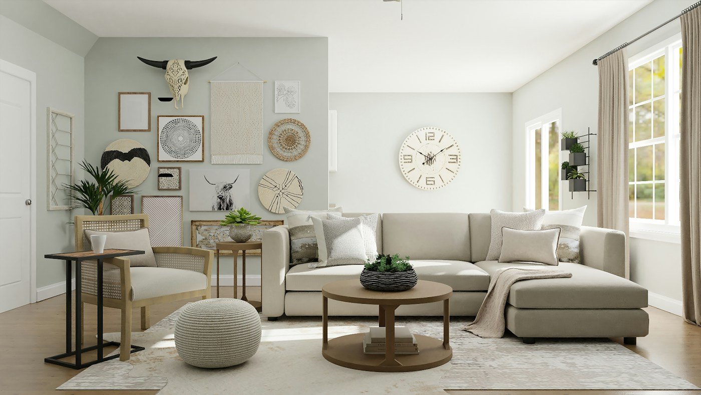 Warm cozy living room