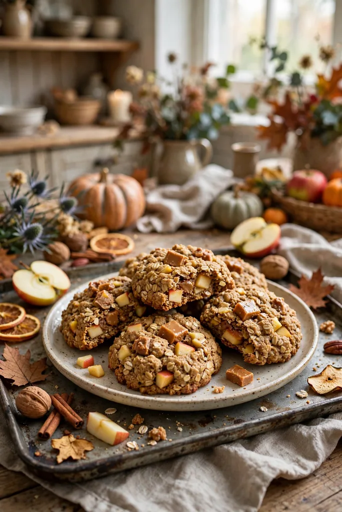 toffee apple oat cookies toffee-apple-oat-cookies-1